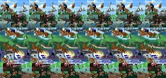 Textured stereogram sample